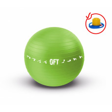Мяч гимнастический для залов FitTools 65см зеленый