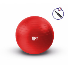 Мяч гимнастический 65 см FitTools Красный