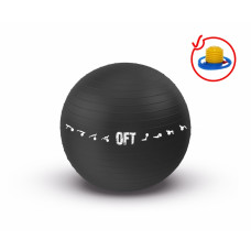 Мяч гимнастический для залов FitTools 75см черный