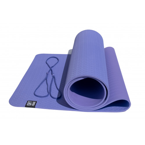 Коврик для йоги двухслойный TPE 6 мм OFT Фиолетово-Сиреневый