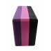 Блок для йоги трехцветный Premium в коробке FitTools