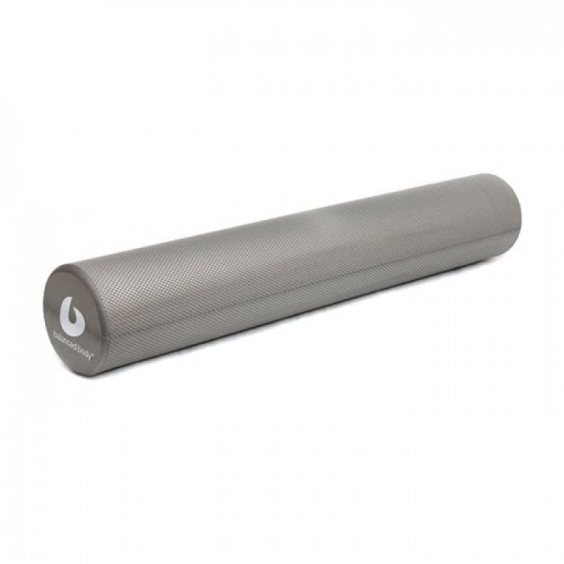 Balanced Body Magic Roller Per Rilascio Muscolare - Rullo In Schiuma 15x91 Cm, Grigio Pioggia, Superficie Antiscivolo