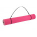 Коврик для фитнеса и йоги Larsen TPE двухцветный Розовый-Серый