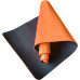 Мат для йоги двухцветный TPE, 6мм, Оранжевый-Черный