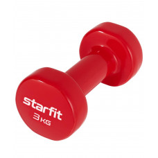 Гантель виниловая DB-101 StarFit 3кг, красный