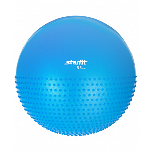 Мяч гимнастический полумассажный GB-201 StarFit, 55 см